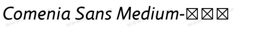 Comenia Sans Medium字体转换 Comenia Sans Medium字体转换